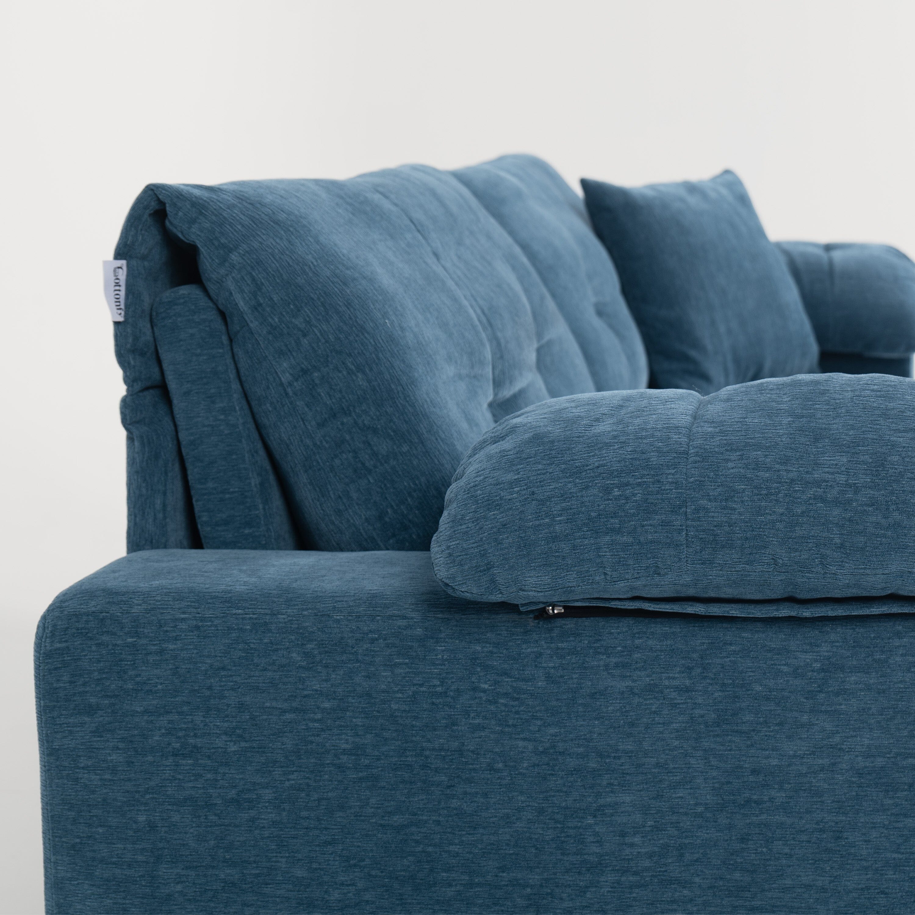 Multifunctional Sleeper Pull Out 2 Seater Sofa Bed with Storage Space Cottonfy UK 