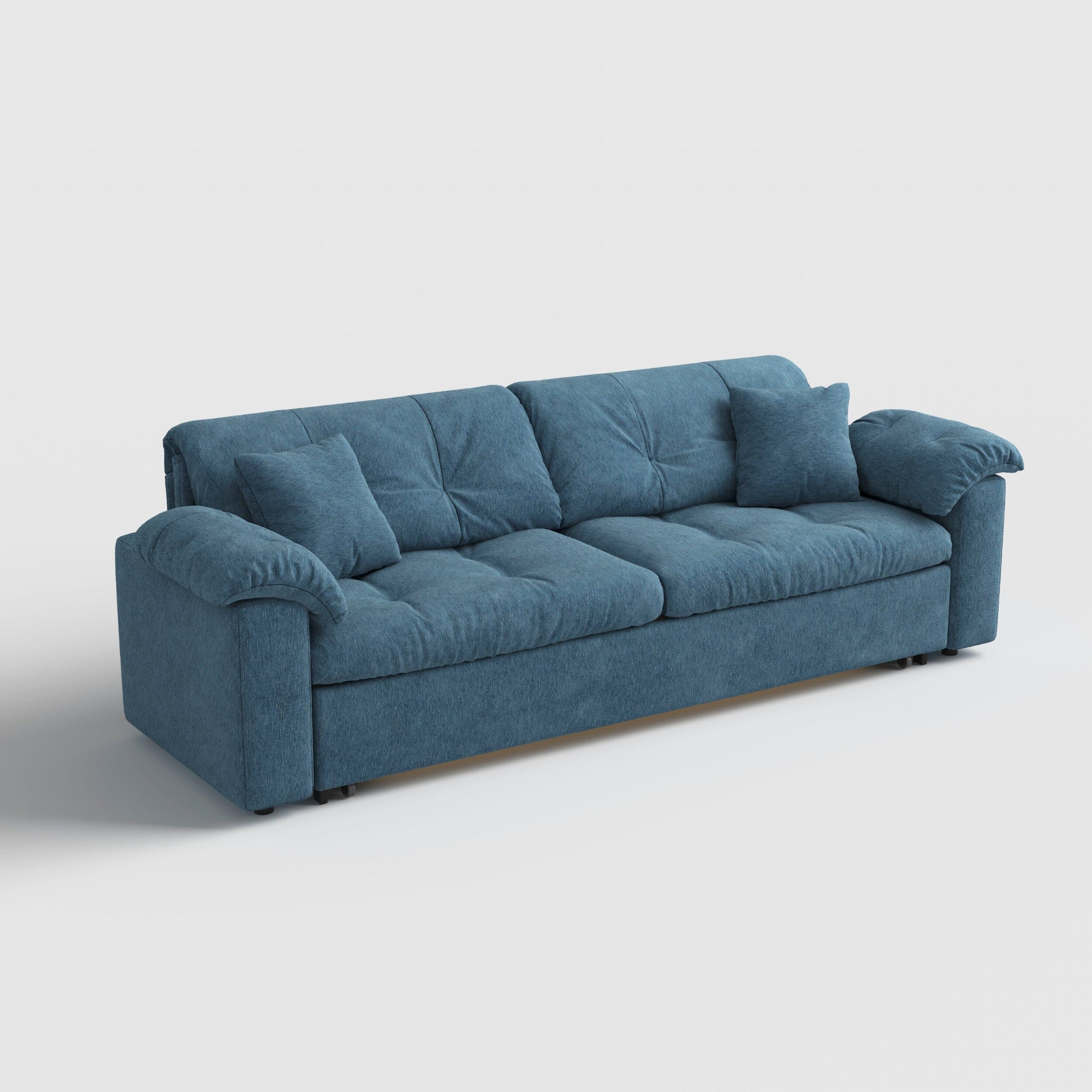 Multifunctional Sleeper Pull Out 2 Seater Sofa Bed with Storage Space Cottonfy UK 