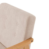 Wooden Armchair Upholstered Occasional Chair Lounge Chairs Living and Home 