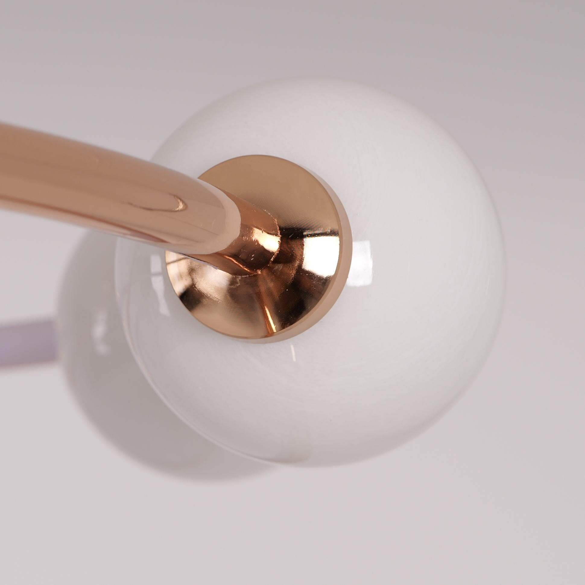Lightsin Modern Gold LED Ceiling Light with Glass Globes and Colour Changing Lightsin UK 