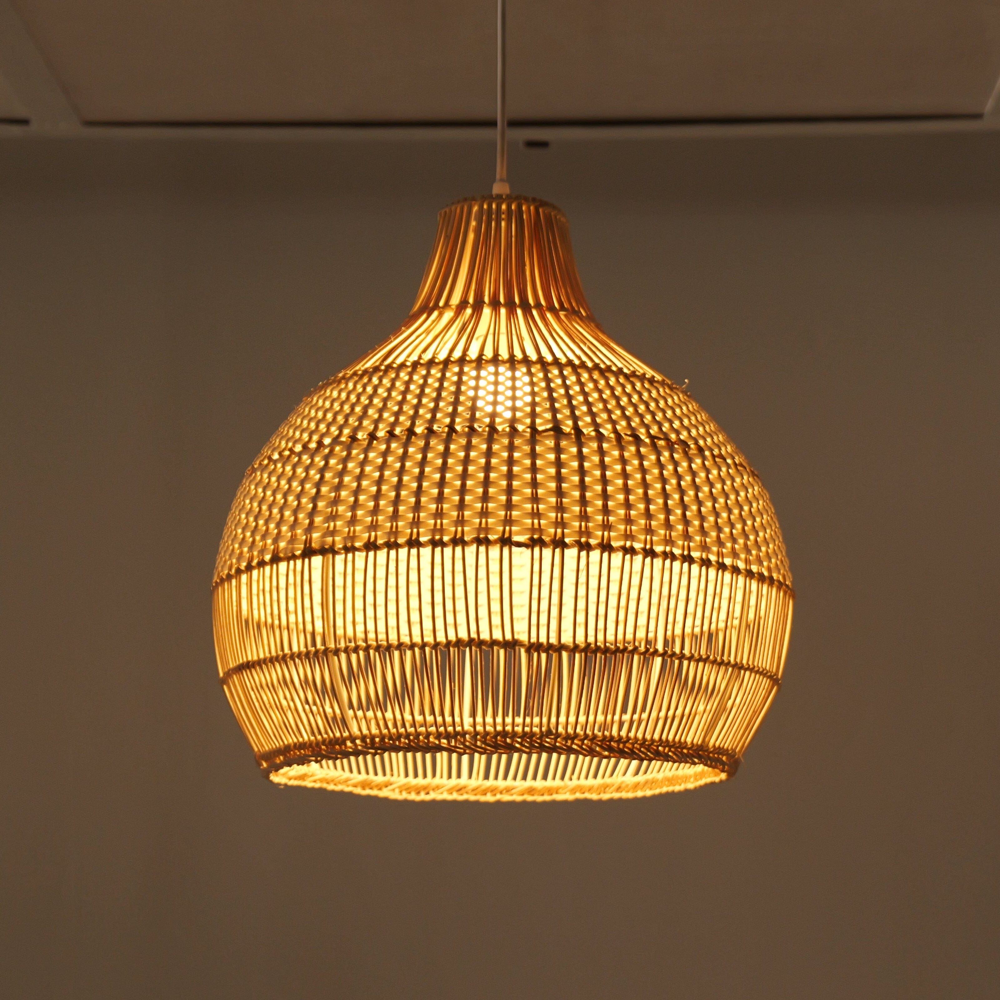 Lightsin Handwoven Rattan Pendant Light for Kitchen and Boho-Style Interiors Lightsin UK 