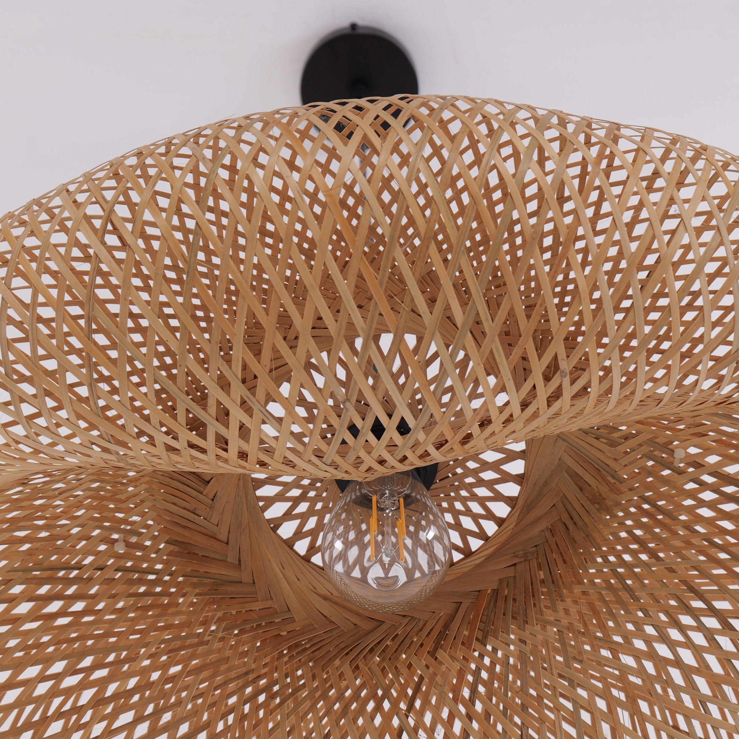 Lightsin Eco-Friendly Handmade Bamboo Pendant Light Fitting for Dining Room & Living Room Lightsin UK 