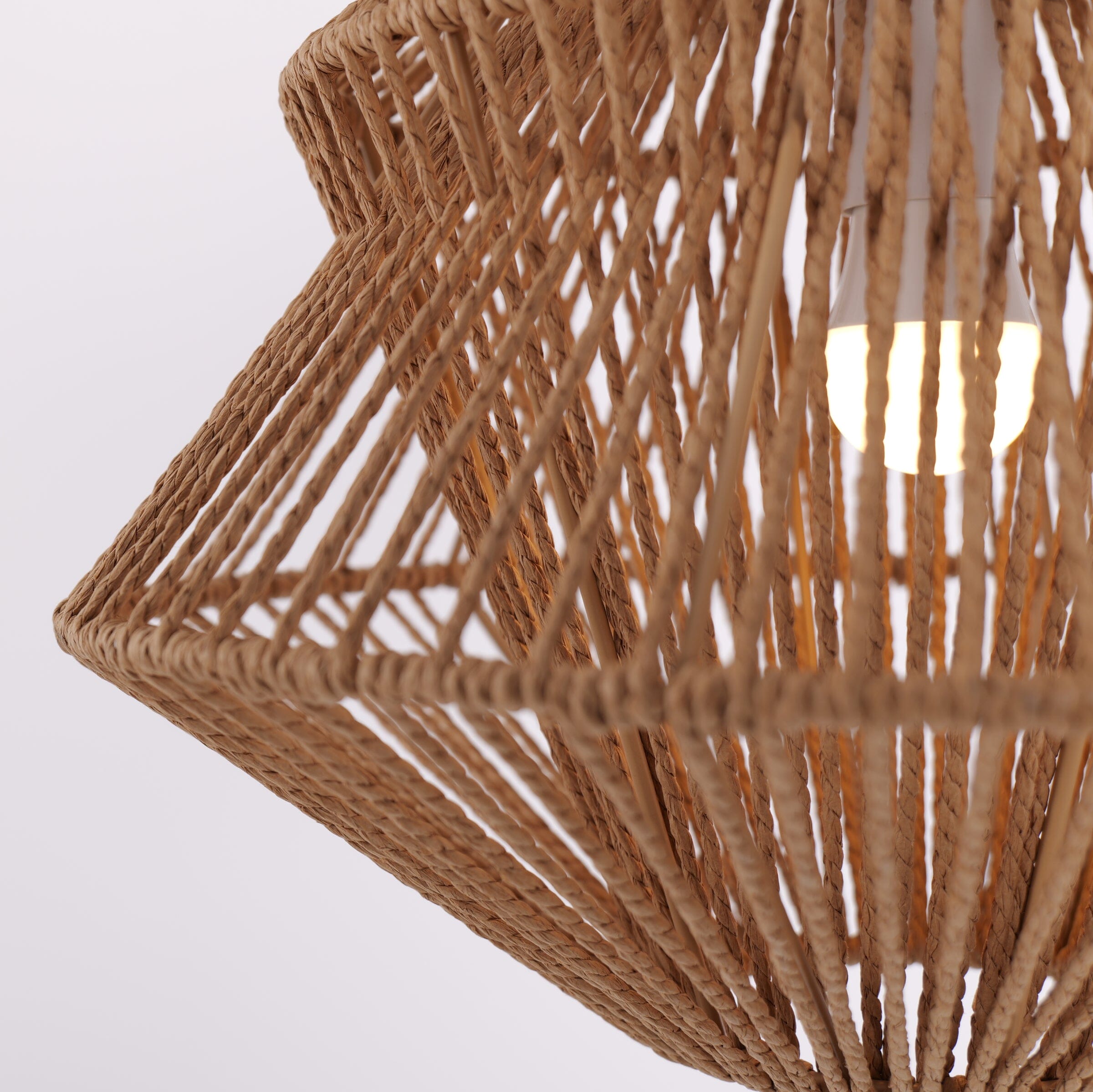 Lightsin Rustic Paper Rope Iron Pendant Light Lightsin UK 