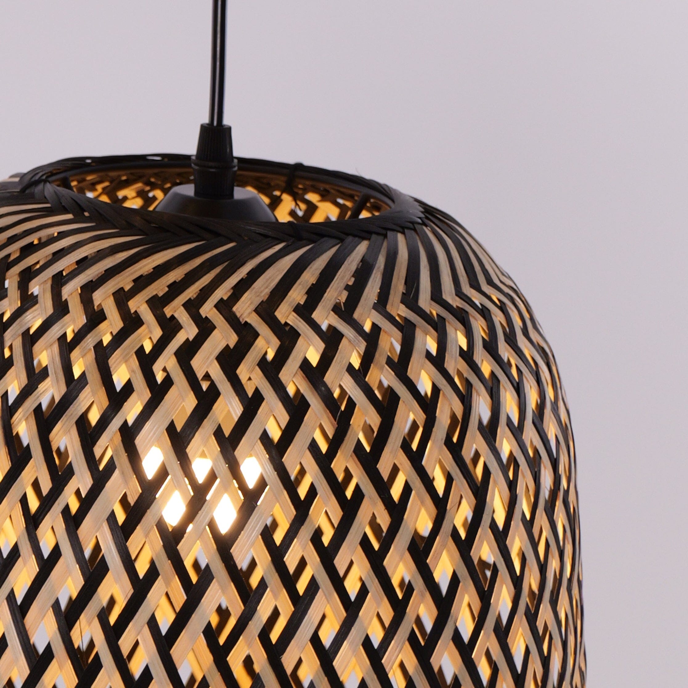 Lightsin Modern Creative Bamboo Handcrafted 3-Light Pendant Light Lightsin UK 