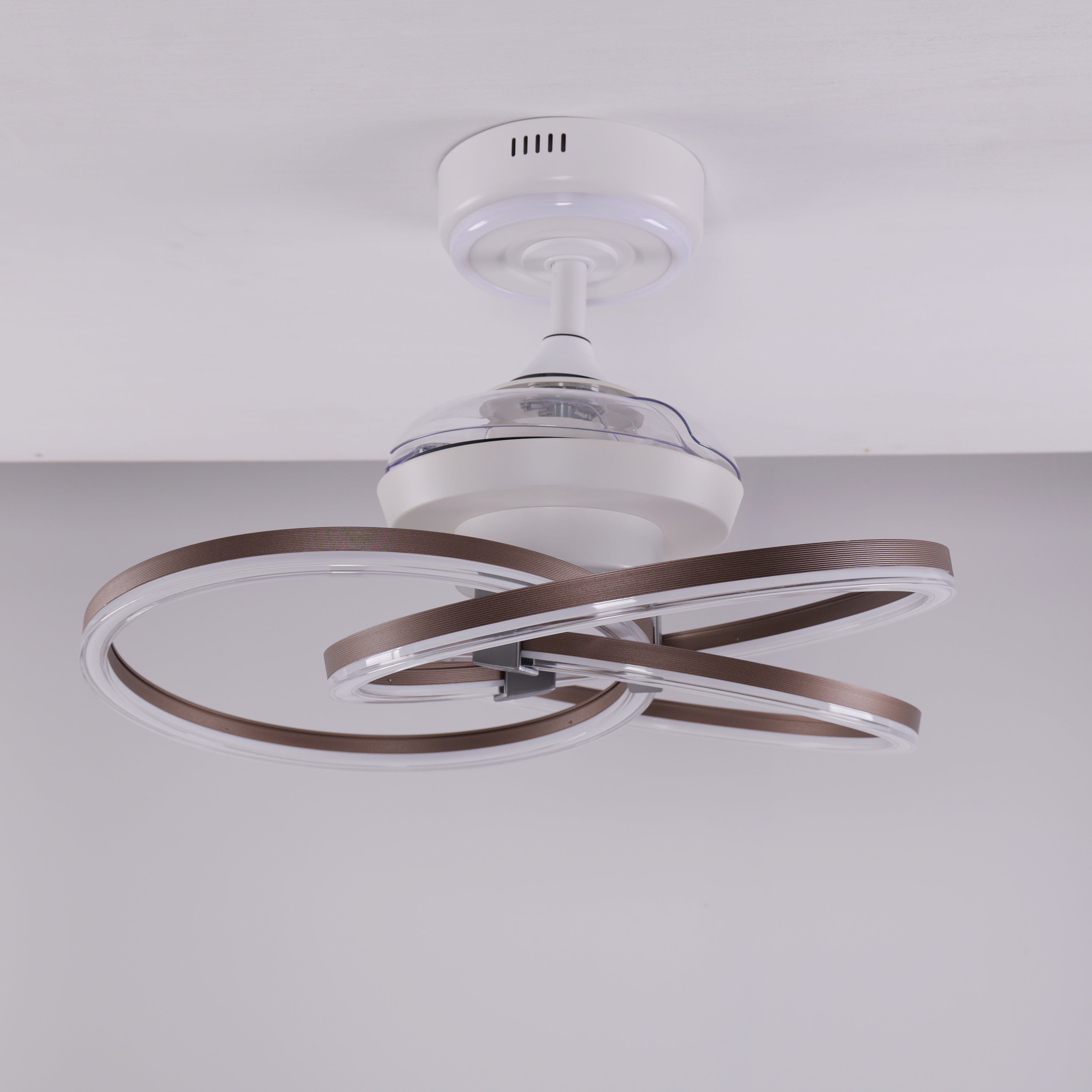 Modern LED Ceiling Fans With Light 50CM DC Motor 6 Speed Remote Control Low Profile Loft Fan With Timer And Decorative Lighting From Tabletpc2015, $104.03