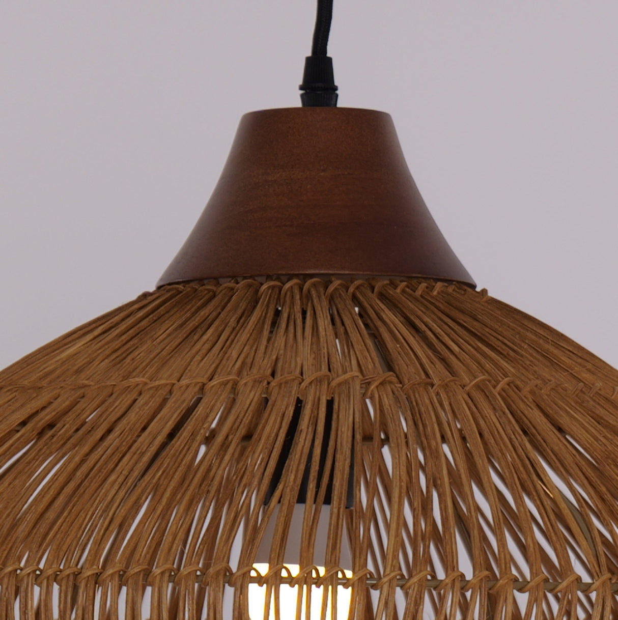Lightsin Bell-Shaped Handcrafted Bamboo Kitchen Pendant Lighting Lightsin UK 
