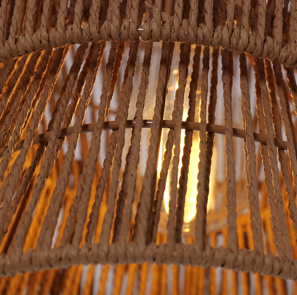 Lightsin Artisanal Handwoven Eco-Friendly Circular Pendant Light Lightsin UK 