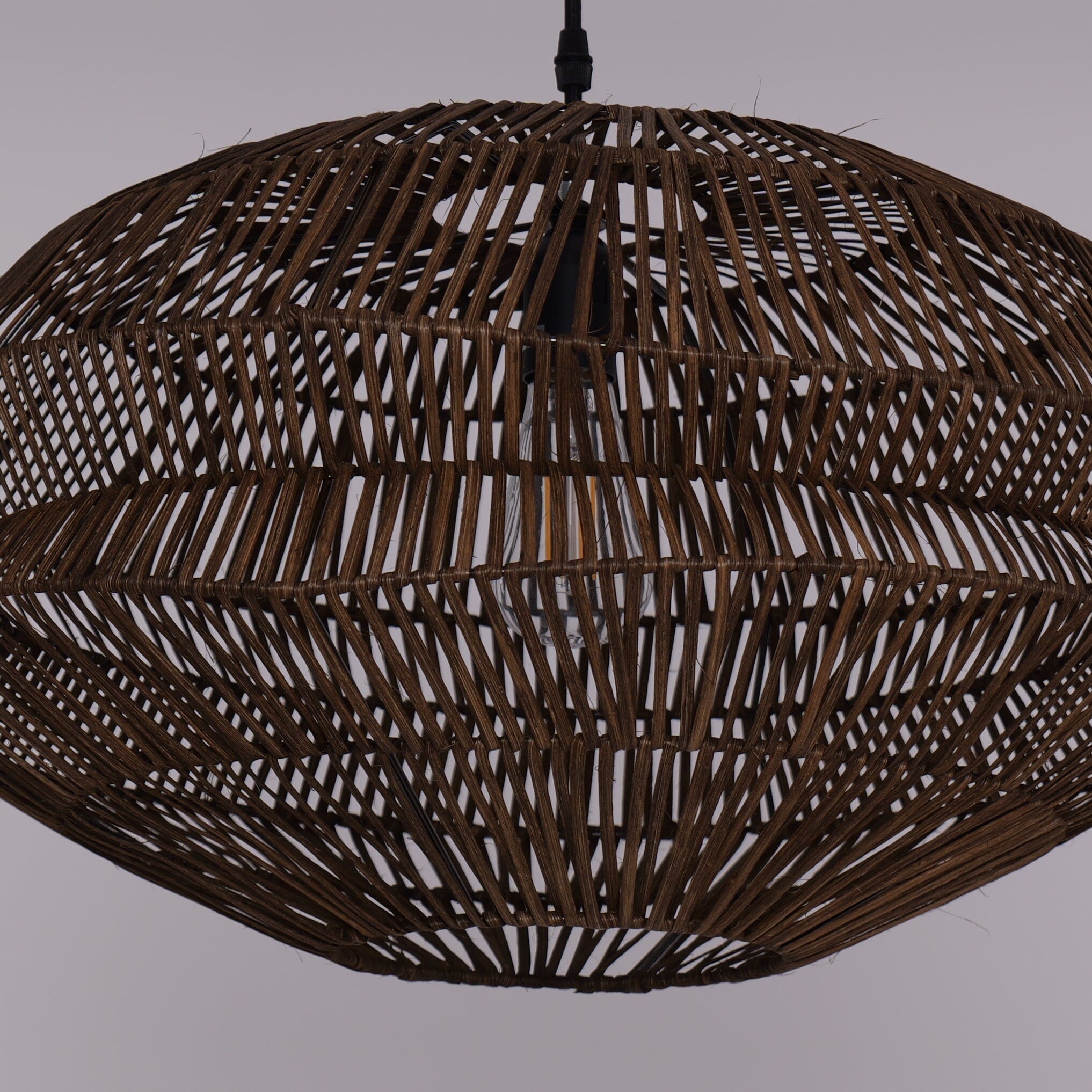 Lightsin Eco-Friendly Handwoven Rustic Farmhouse Rattan Pendant Light Lightsin UK 