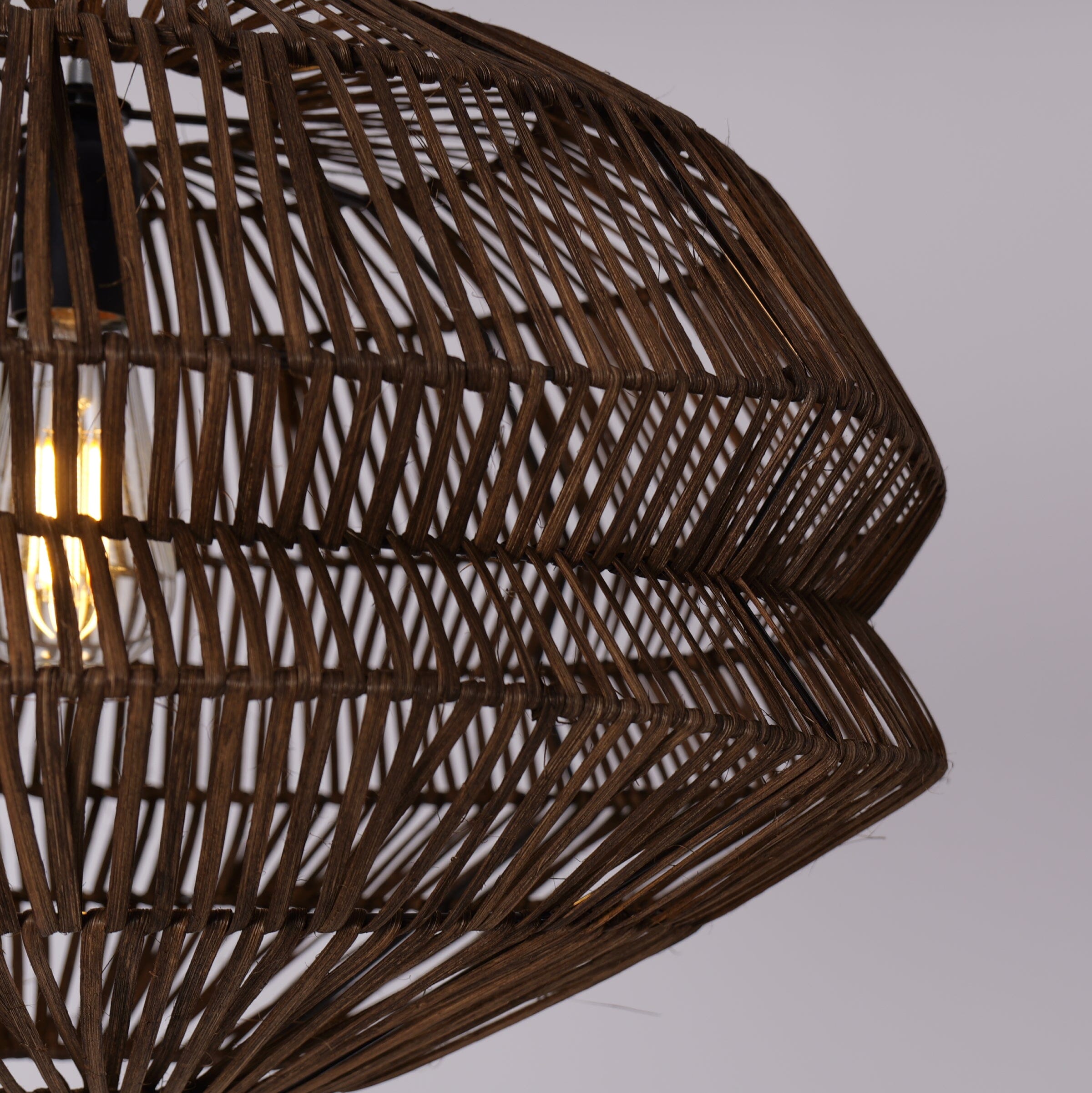 Lightsin Eco-Friendly Handwoven Rustic Farmhouse Rattan Pendant Light Lightsin UK 