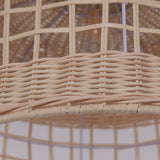 Lightsin Elegant Openwork Rattan Pendant Light with Lattice-Cut Design Lightsin UK 