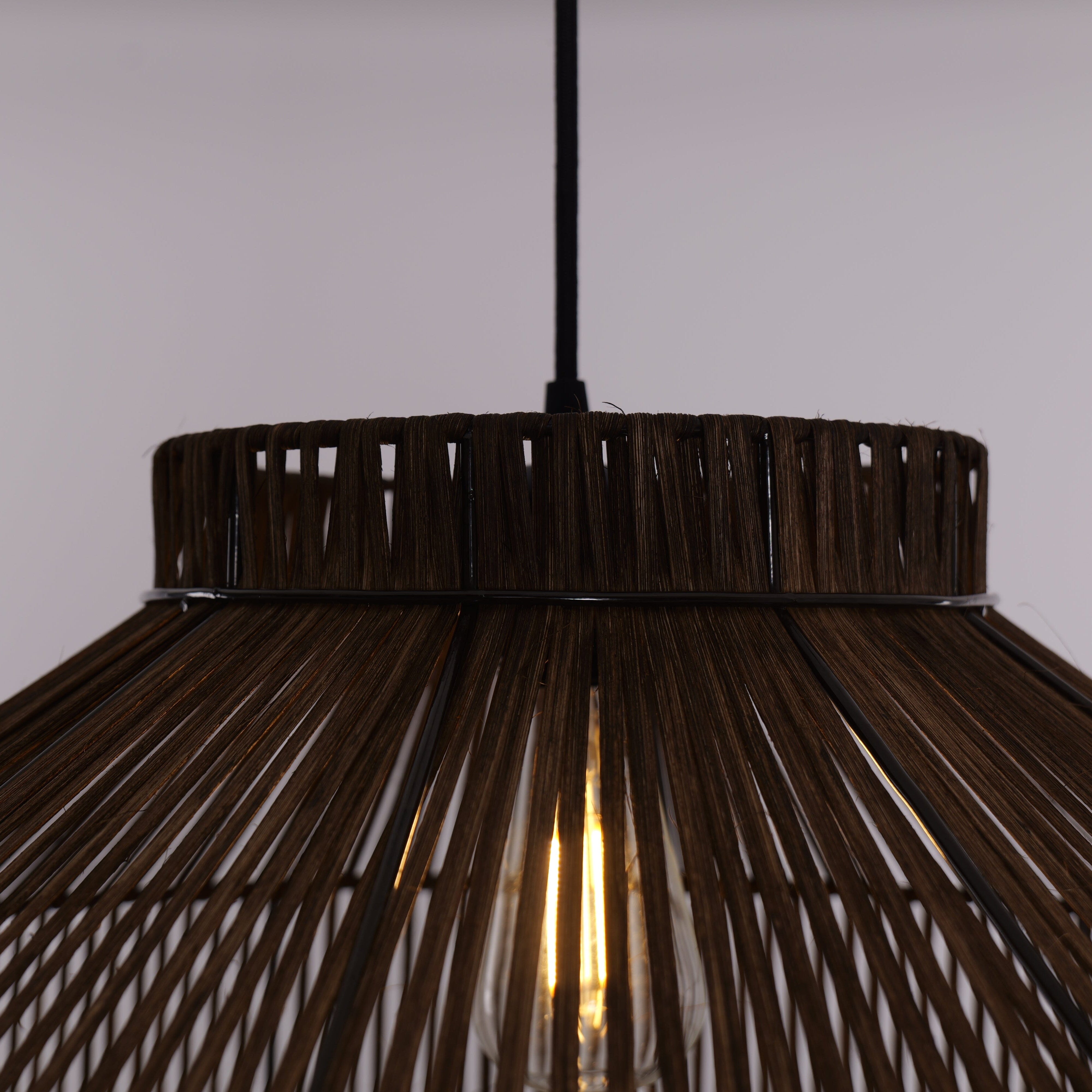 Lightsin Rattan Pendant Light for Modern Boho Interiors Perfect for Kitchen Pendant Lighting and Living Spaces Lightsin UK 