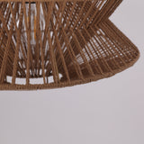 Lightsin Khaki Handwoven Paper Rope Pendant Light with Iron Frame Lightsin UK 