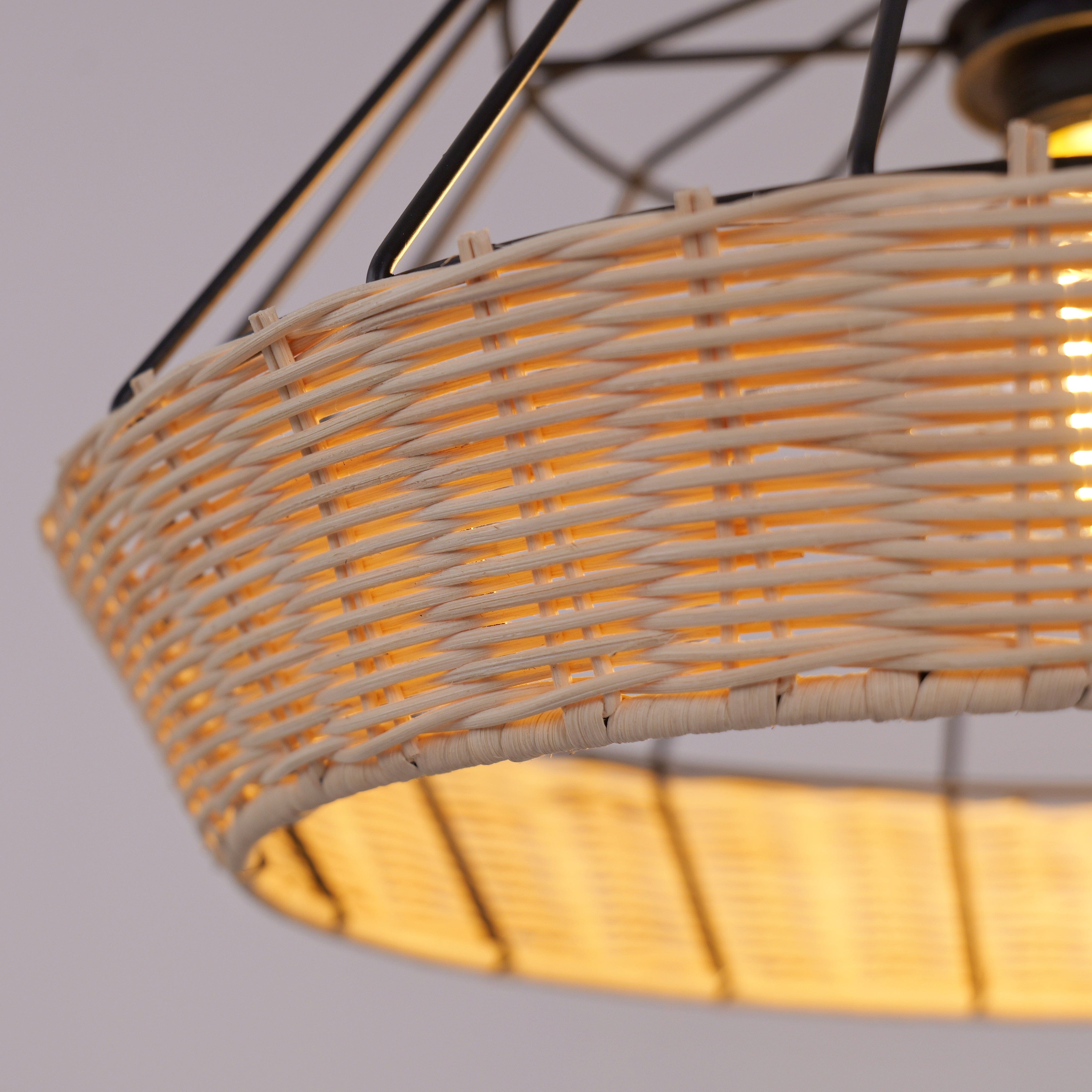 Lightsin Geometric Bamboo Pendant Light for a Touch of Natural Modernity Lightsin UK 
