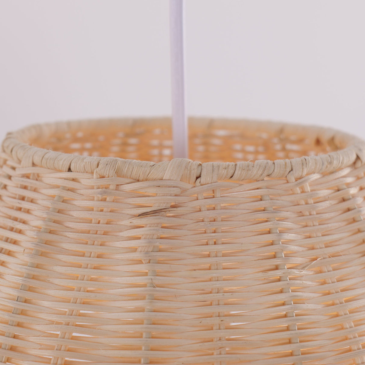 Lightsin Sustainable Handwoven Spherical Rattan Pendant Light with Wave Details Lightsin UK 