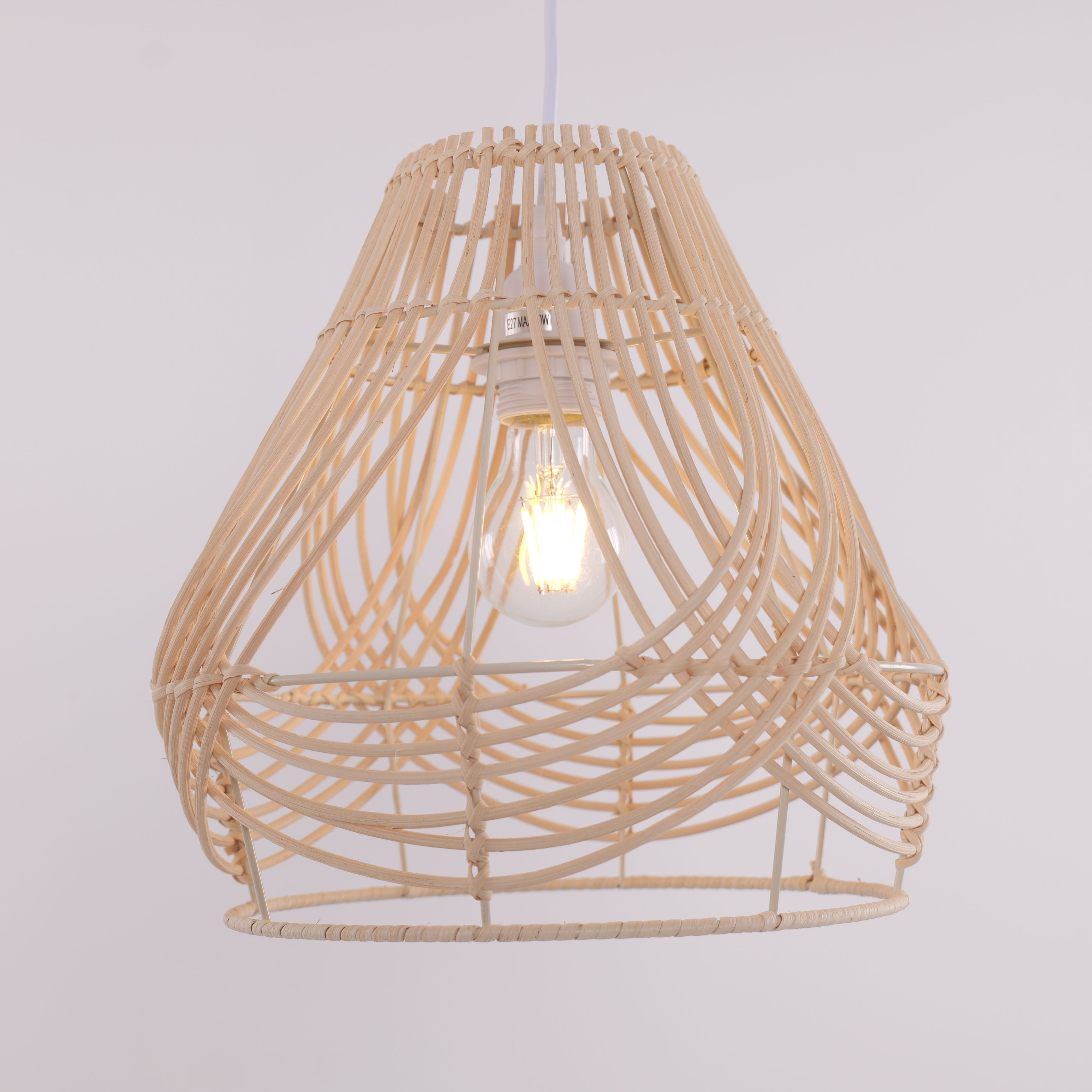 Lightsin Woven Whisper Natural Rattan Pendant Light for Serene Living Lightsin UK 