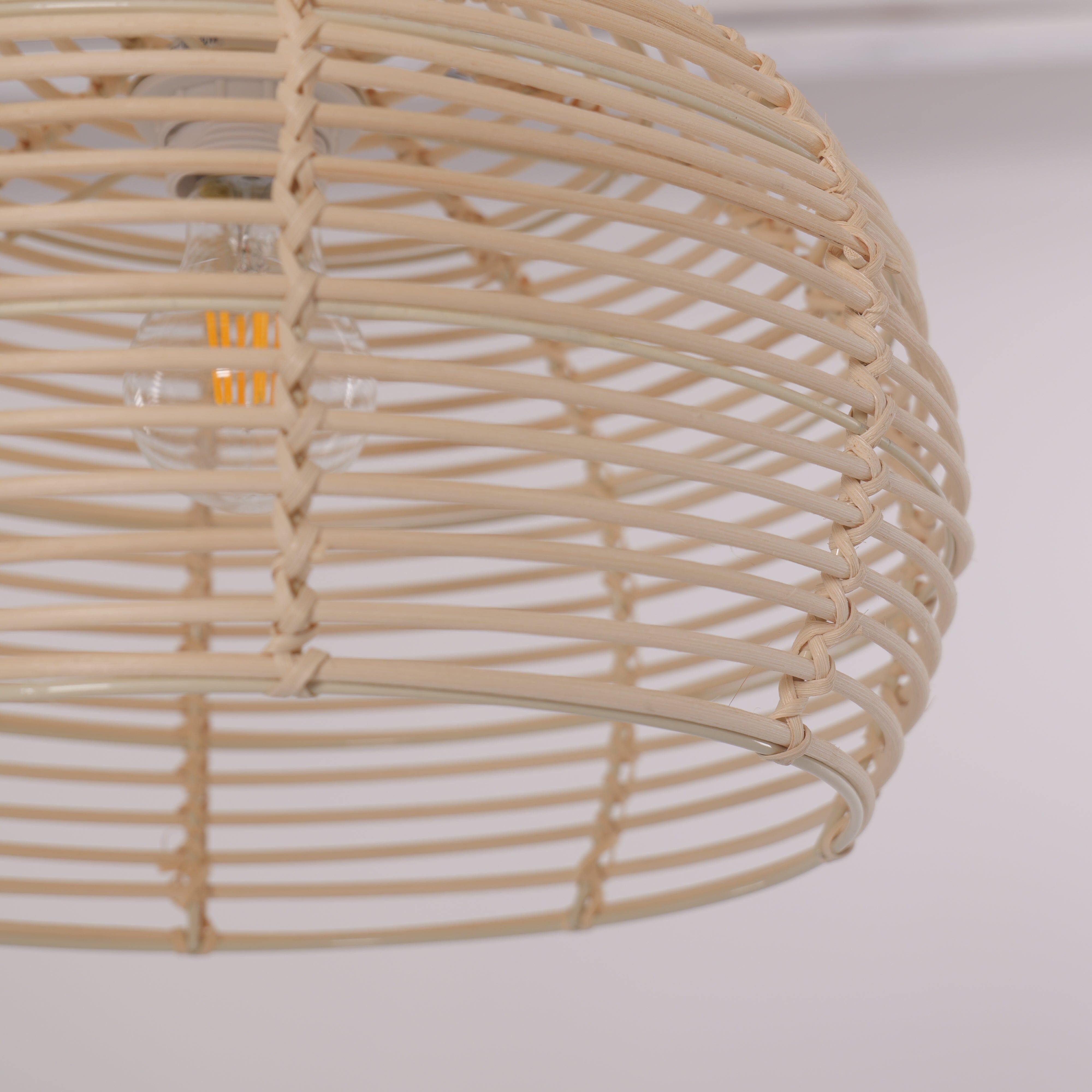 Lightsin Lightweight Open Weave Rattan Ceiling Light Lightsin UK 