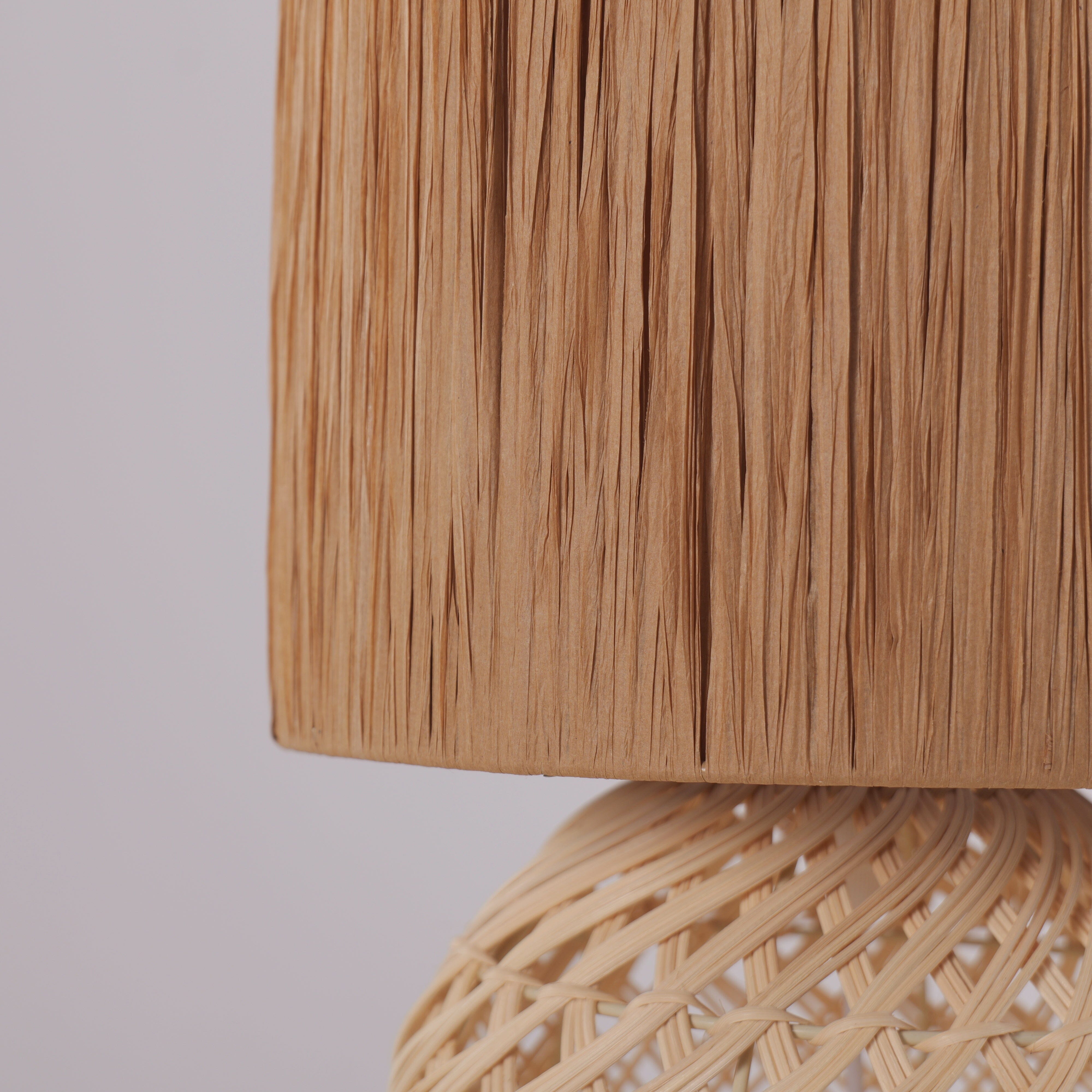 Lightsin Minimalist style Rattan Table Lamps for Cozy Living Spaces Lightsin UK 