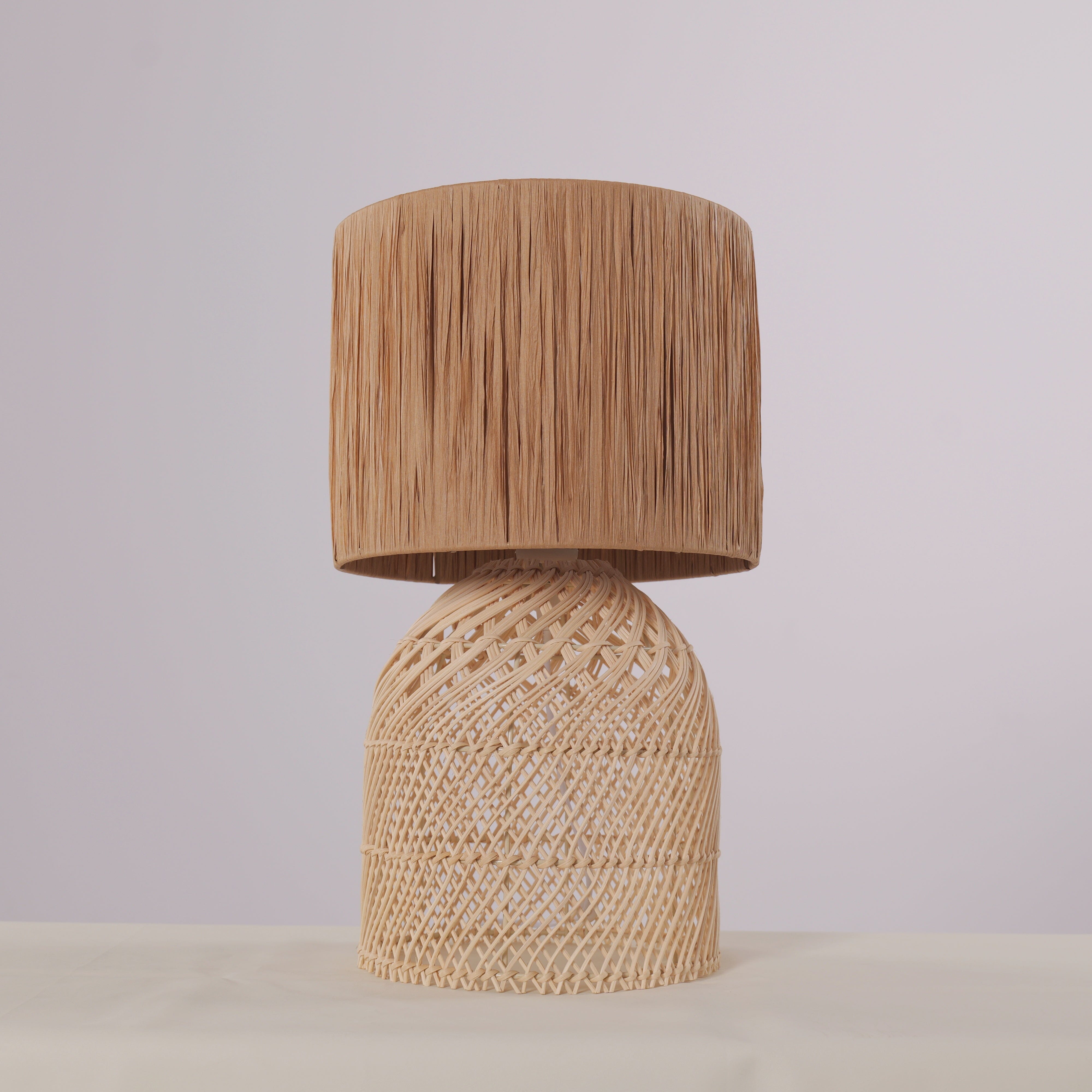 Lightsin Minimalist style Rattan Table Lamps for Cozy Living Spaces Lightsin UK 