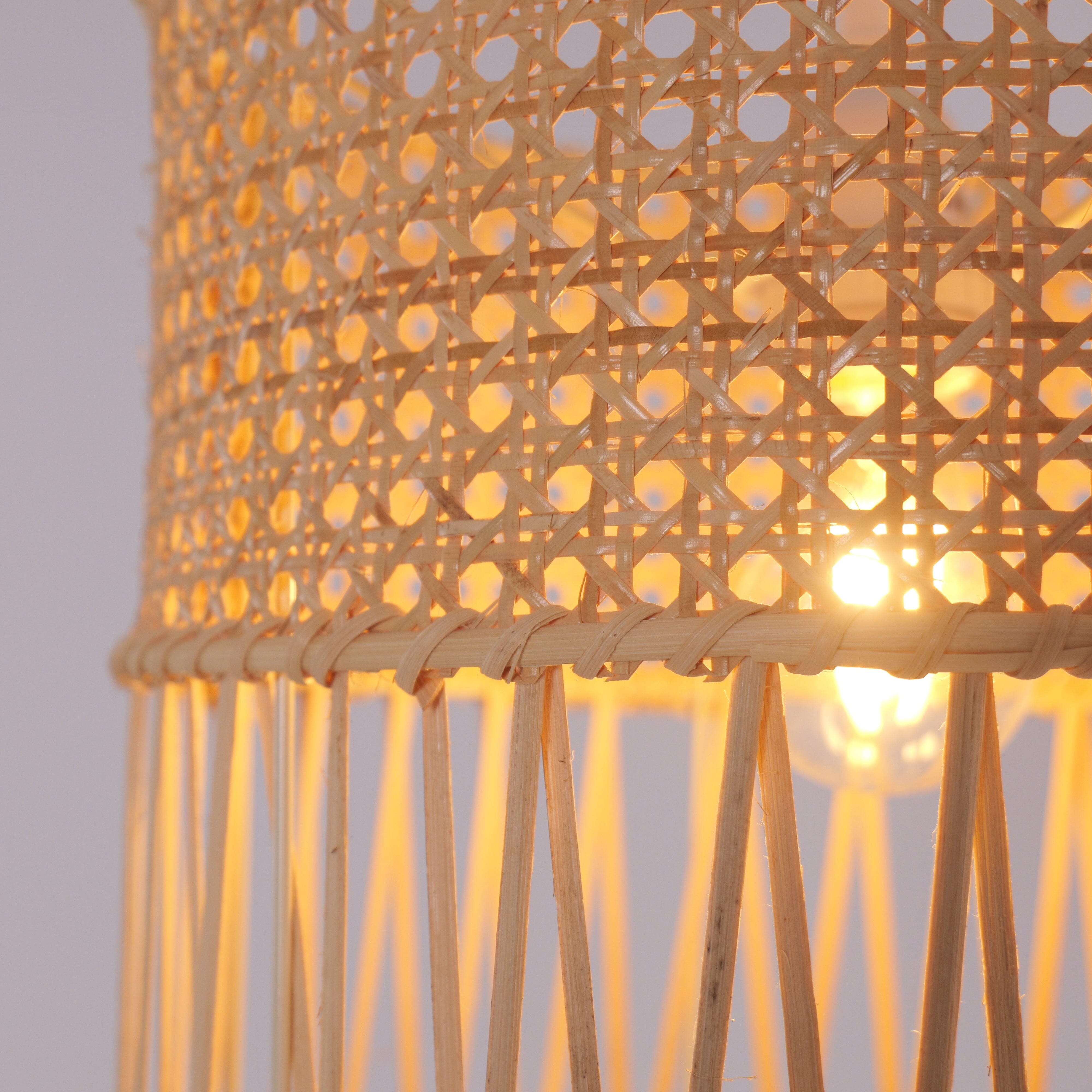 Lightsin Wabi-Sabi Style Hand-woven Rattan Pendant Light Lightsin UK 