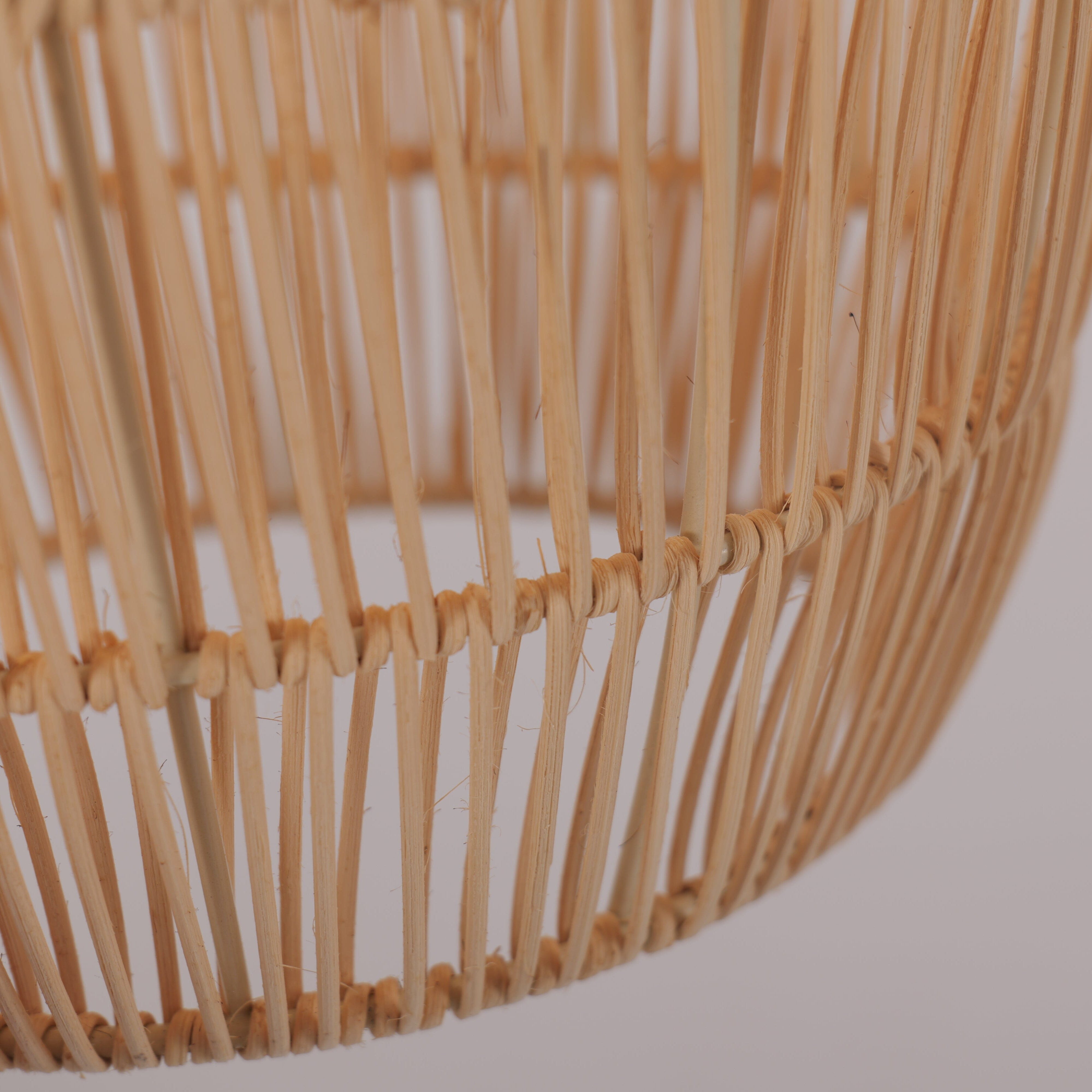 Lightsin Japanese-style Oval Rattan Pendant Light Lightsin UK 