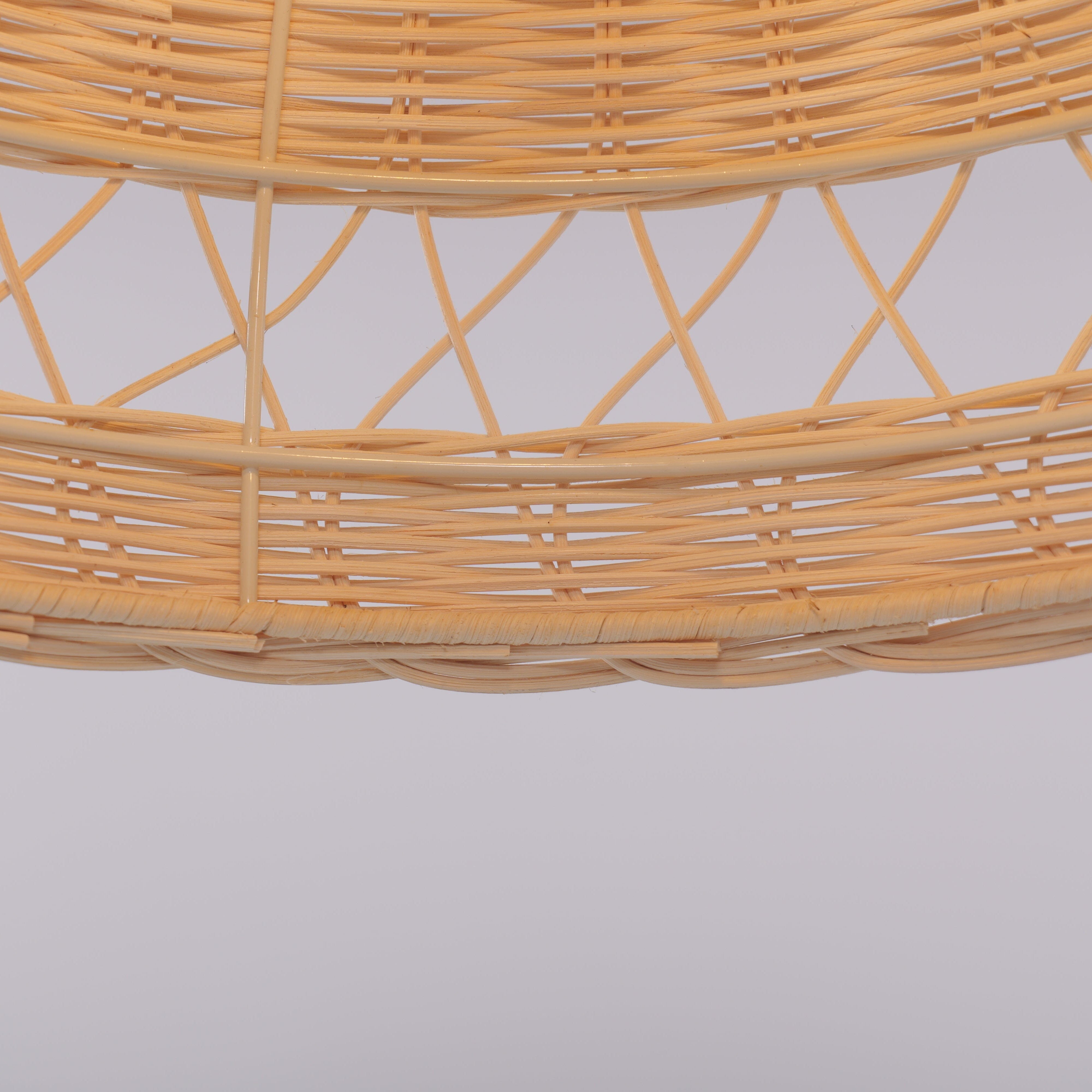 Lightsin Natural Rattan Pendant Light - Handwoven Ceiling Light, Durable & Rustic Lightsin UK 