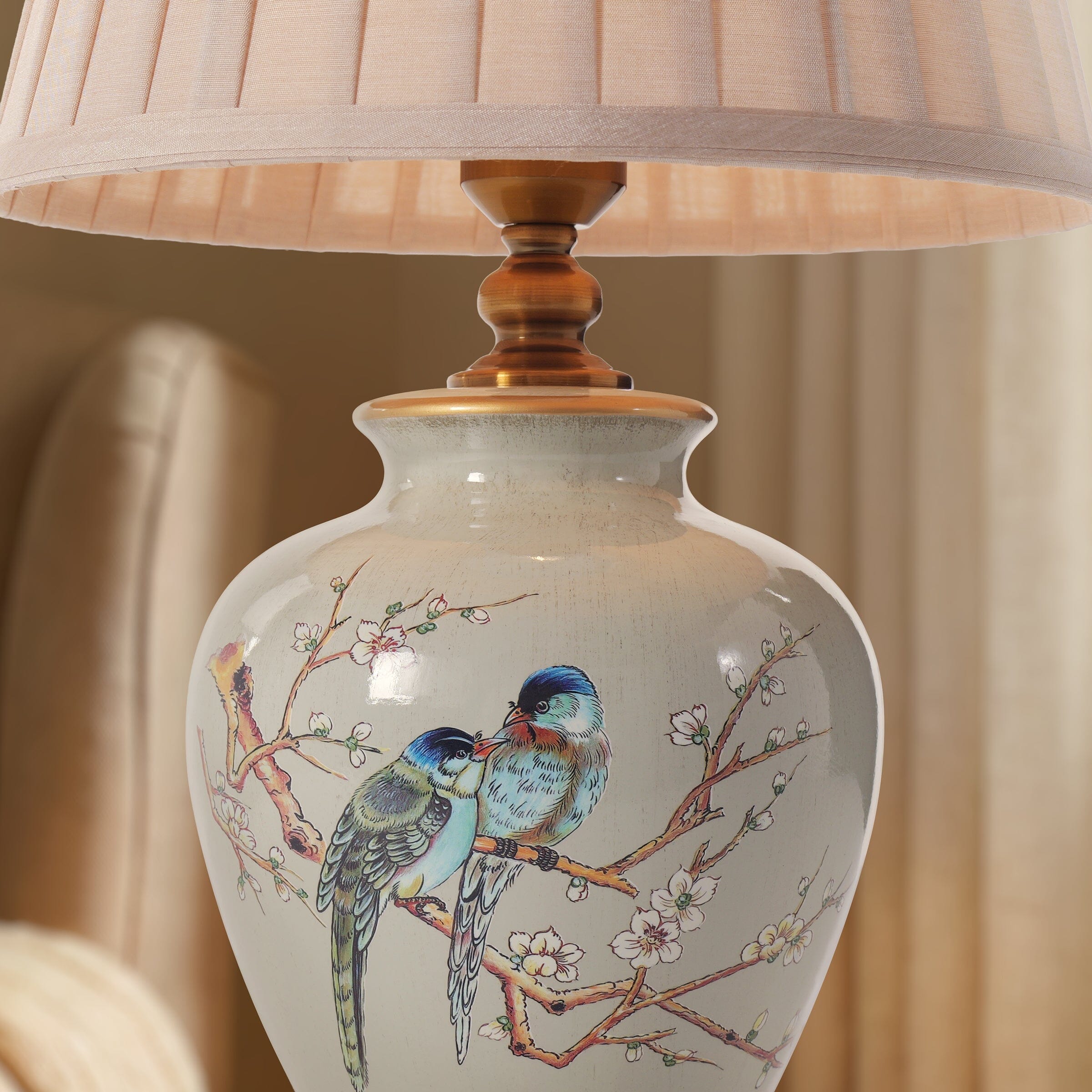 Lightsin Chinoiserie Hand-Painted Ceramic Table Lamp Collection Lightsin UK 