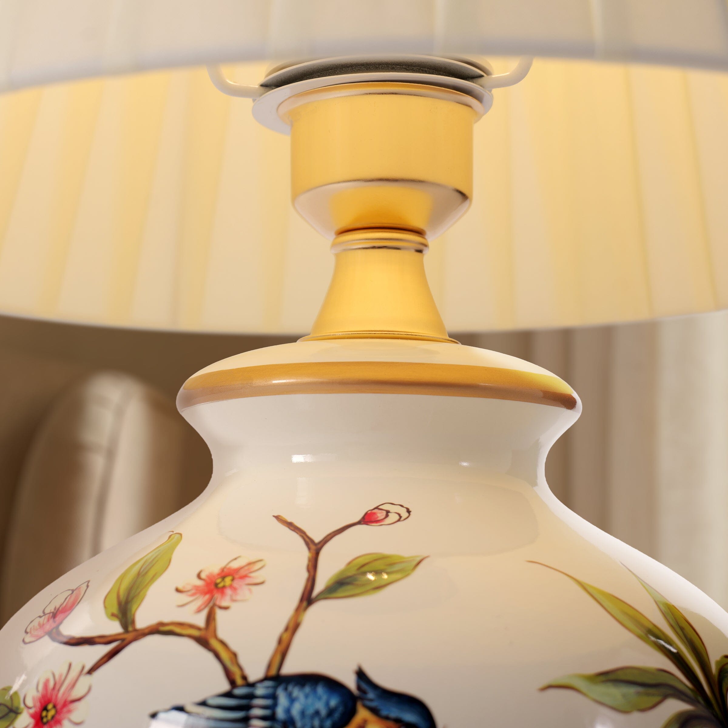 Lightsin Chinoiserie Hand-Painted Ceramic Table Lamp Collection Lightsin UK 