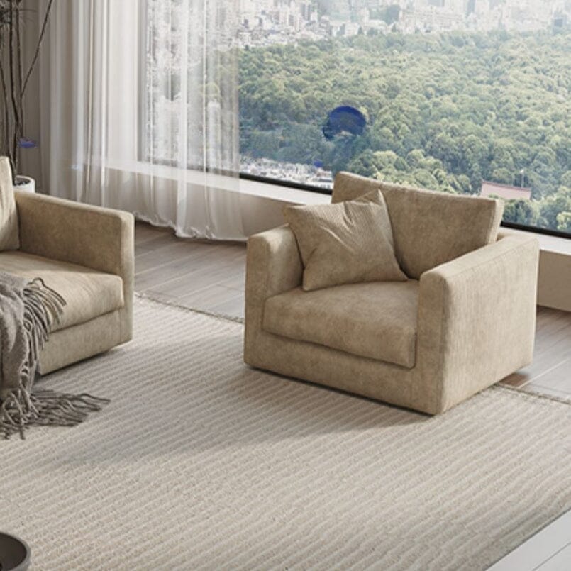 Cottonfy Retro Elegance Luxe Fabric Sofa with Mid-Century Charm Cottonfy UK 