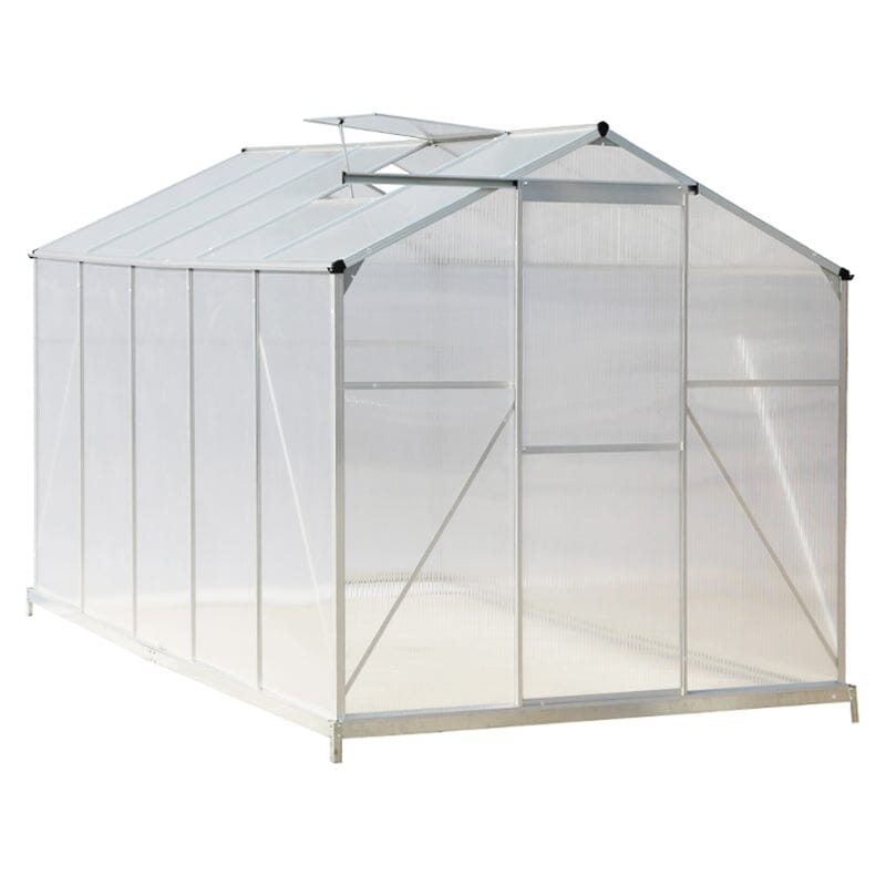 Aluminium Hobby Greenhouse with Window Opening Living and Home 
