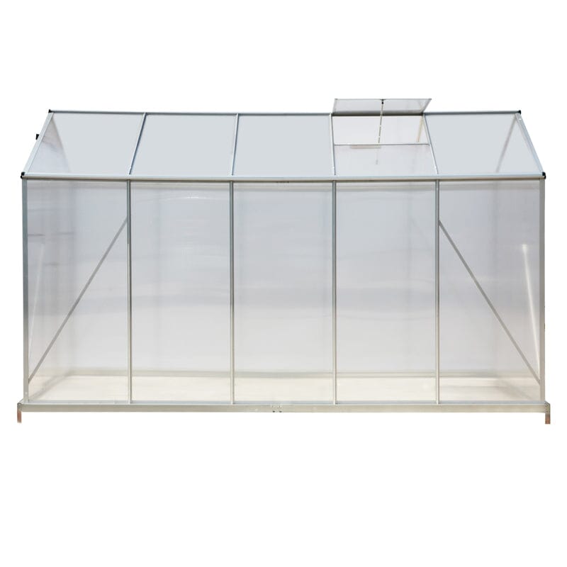 Aluminium Hobby Greenhouse with Window Opening Living and Home 