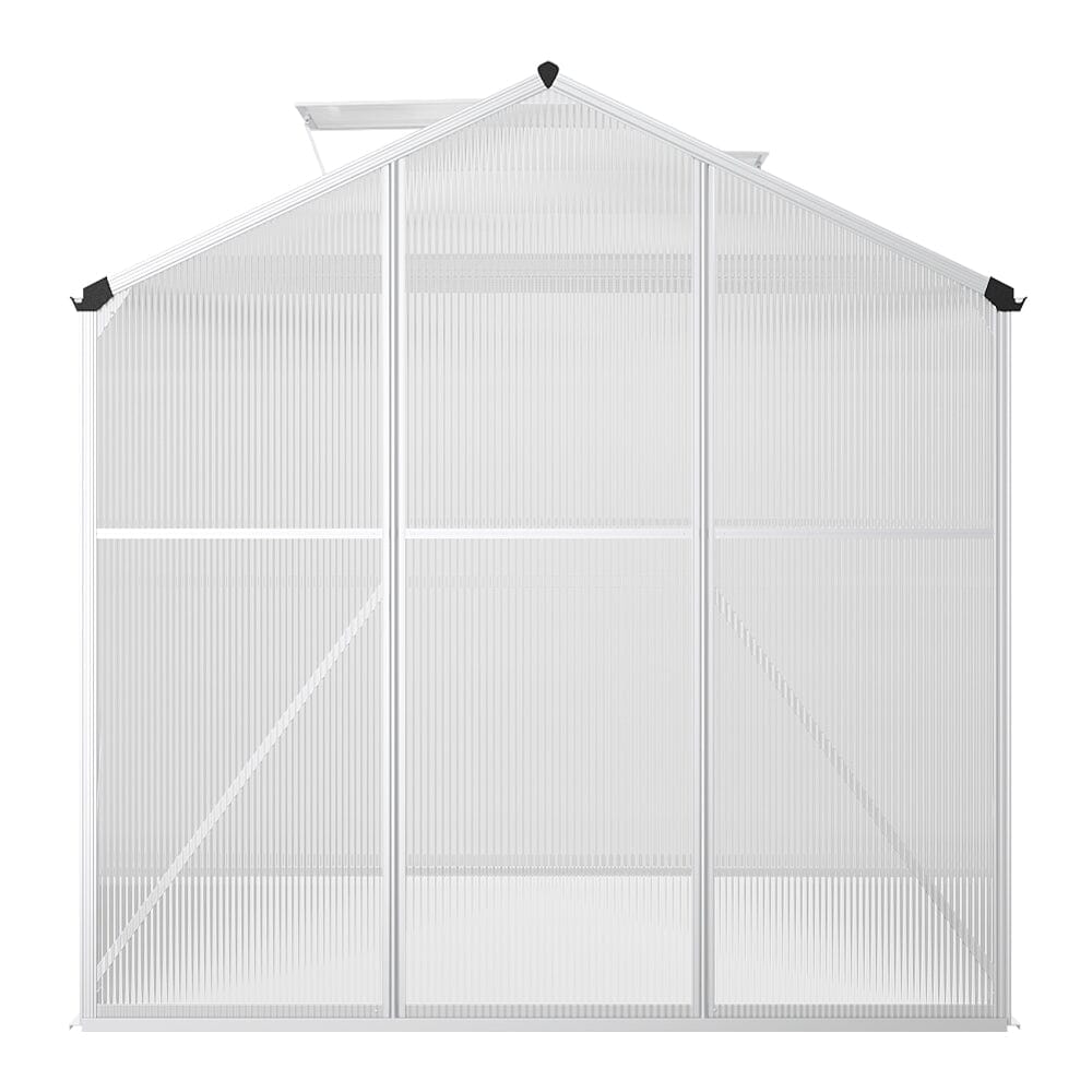 Aluminium Hobby Greenhouse with Window Opening Living and Home 