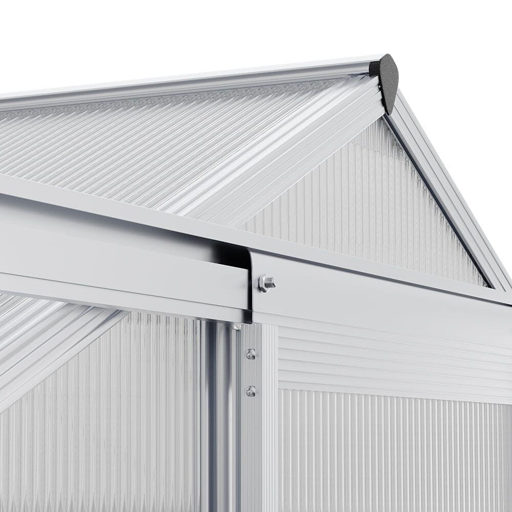Aluminium Hobby Greenhouse with Window Opening Living and Home 