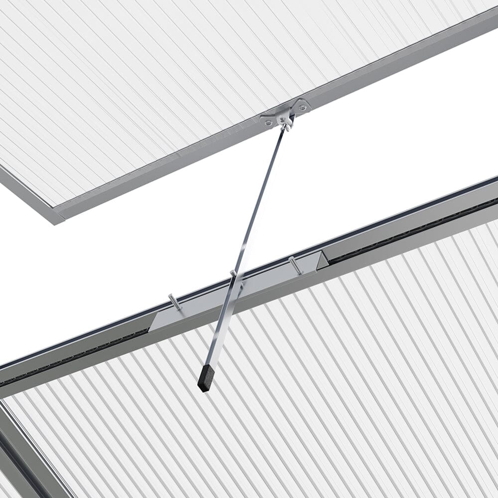 Aluminium Hobby Greenhouse with Window Opening Living and Home 