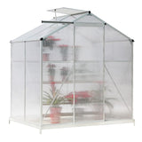 Aluminium Hobby Greenhouse with Window Opening With Base/Without Base