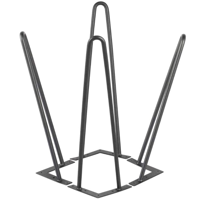 4 Pcs Metal Hairpin Furniture Table Legs Home DIY with Screws and Protectors Living and Home 