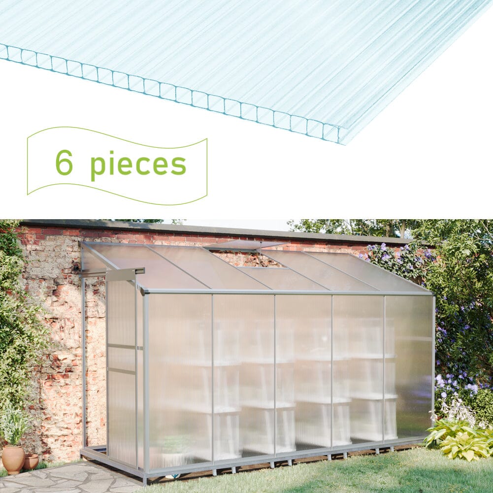 Livingandhome Clear Polycarbonate Sheets for Greenhouse Covering Living and Home 
