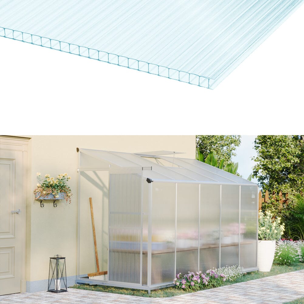 Livingandhome Clear Polycarbonate Sheets for Greenhouse Covering Living and Home 