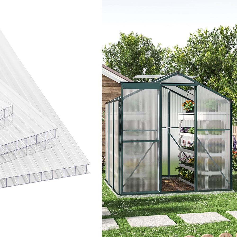 Livingandhome Clear Polycarbonate Sheets for Greenhouse Covering Living and Home 24Pcs 