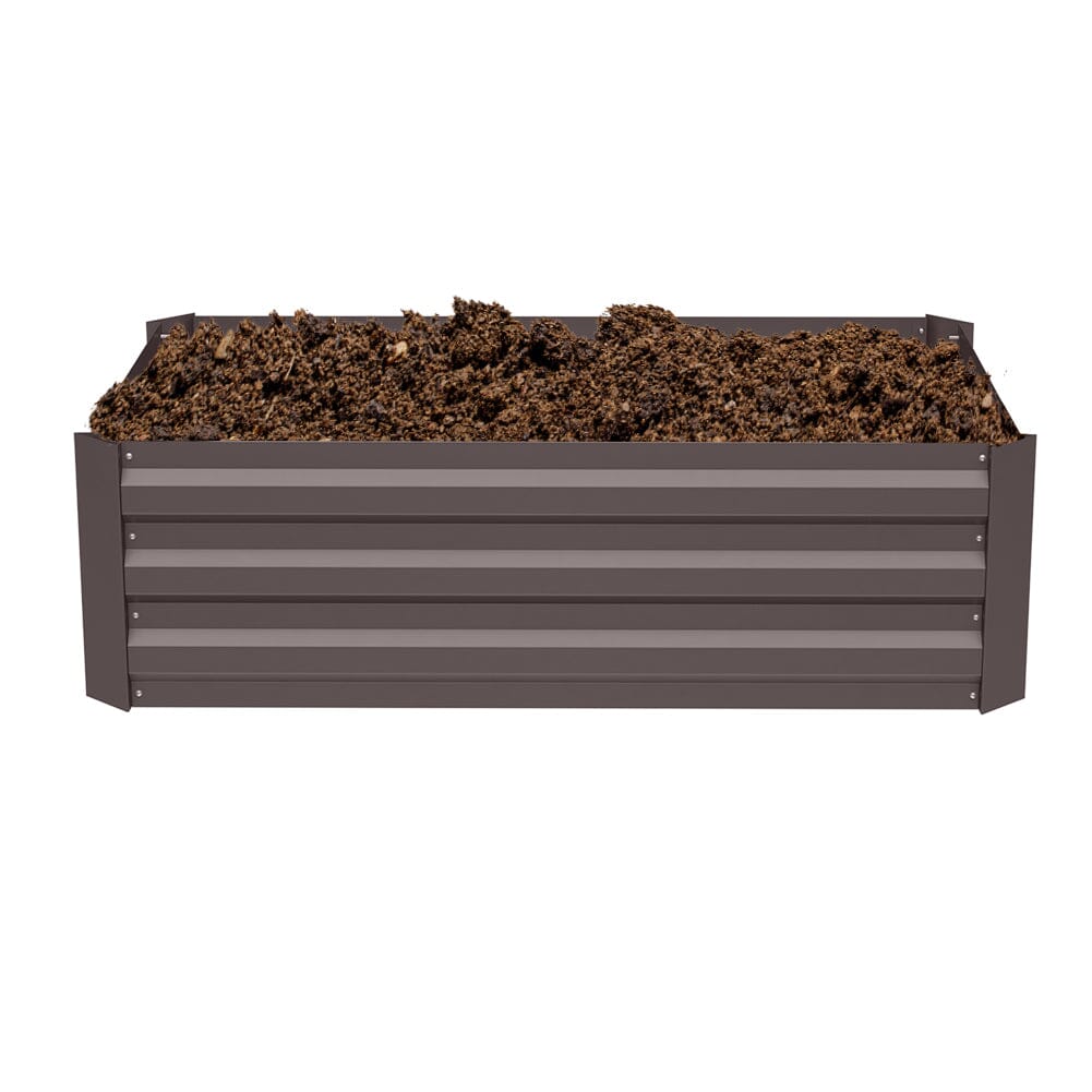 Galvanized Steel Square Raised Garden Bed Planter Box Living and Home 