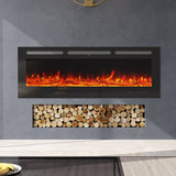 60 Inch Wall Mounted Fireplaces 1500W Insert Modern Electric Fireplace Heater