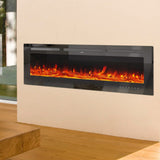 60 Inch Insert Electric Fireplace Heater Wall Mounted Fireplaces 1500W Wall Mounted Fireplaces Living and Home 