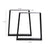 Industrial Set of 2 Table Legs DIY Steel Furniture Legs Living and Home 