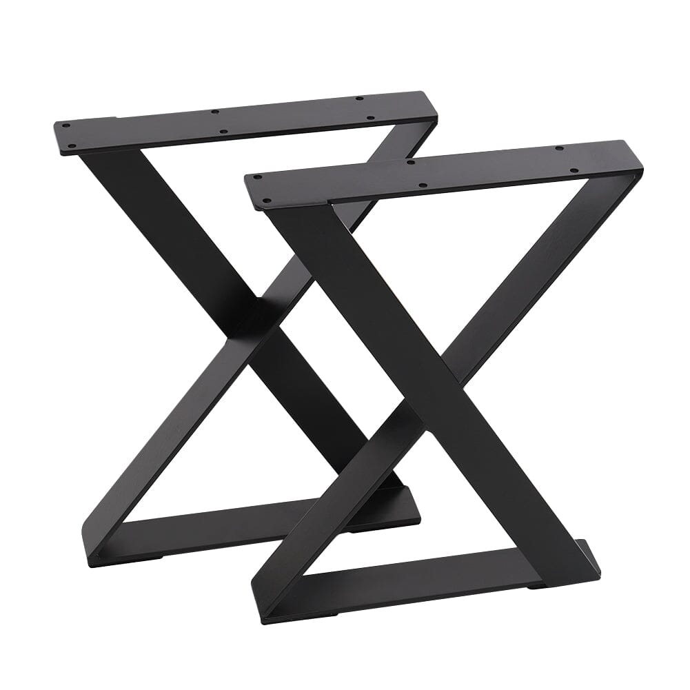 2Pcs X-Shaped Metal Table Legs DIY for Dining Table Table Legs Living and Home 