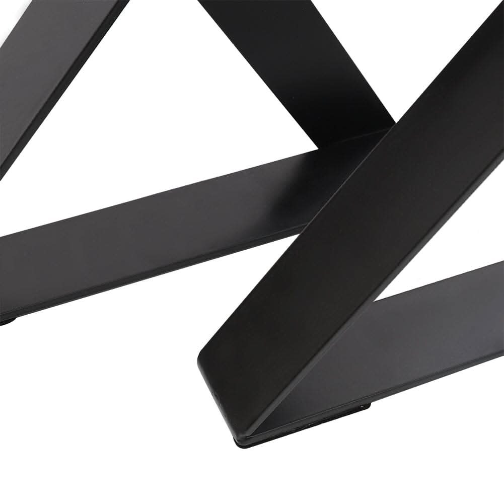2Pcs X-Shaped Metal Table Legs DIY for Dining Table – Living and Home