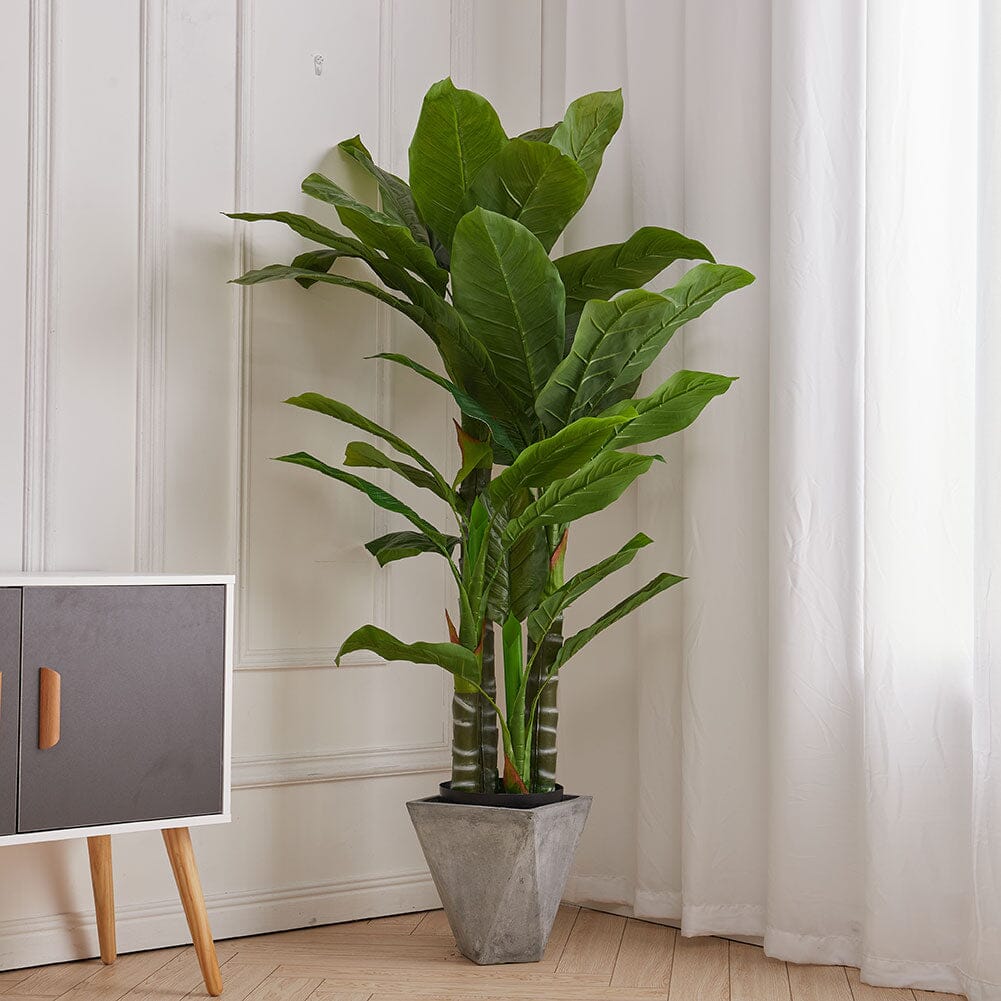 plastic tropical plants Artificial Tropical Plant with Plastic Flowerpot Home – Living and Home