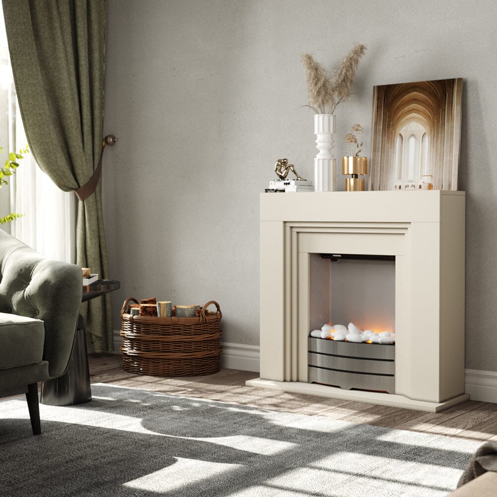 Yijia TF-16001EMA Electric Fireplace: Elegant Design with Dual Heating Settings Living and Home 
