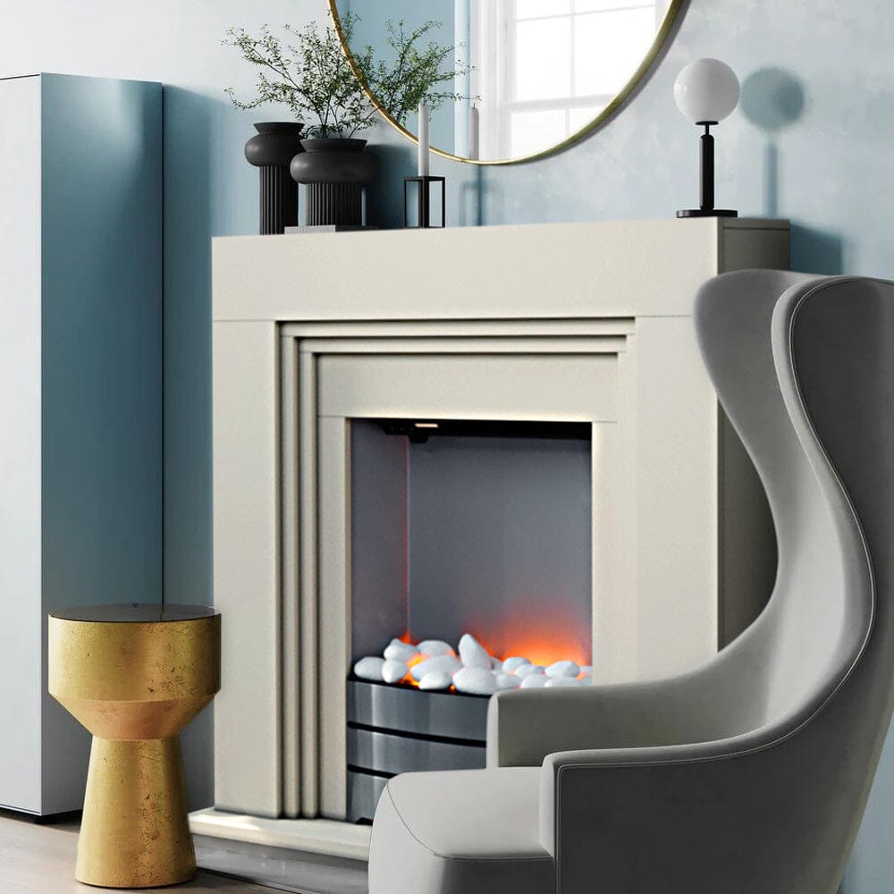 Yijia TF-16001EMA Electric Fireplace: Elegant Design with Dual Heating Settings Living and Home 
