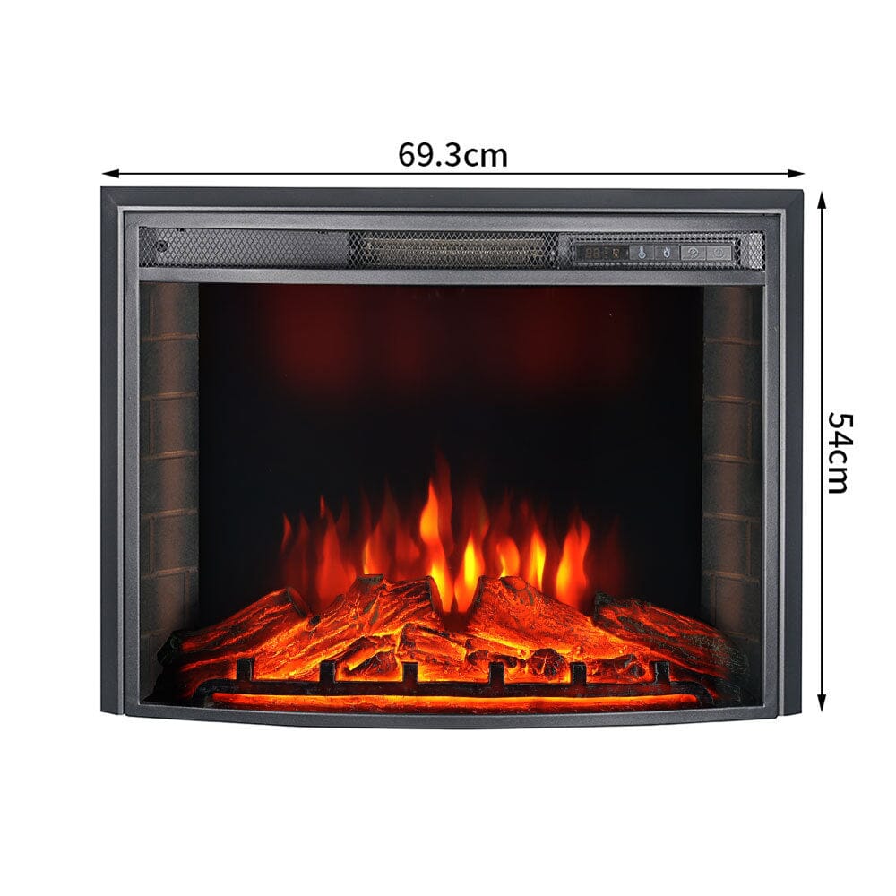 Gengmei EF-26A Curved Electric Fireplace: Stylish Heating with Adjustable Flame Colors Living and Home 