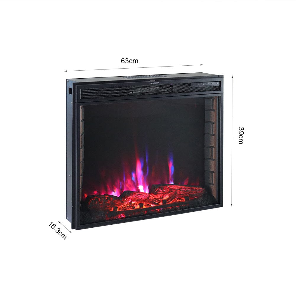 Electric Fireplace: Sleek Recessed Design with Dual Heating Options Living and Home 