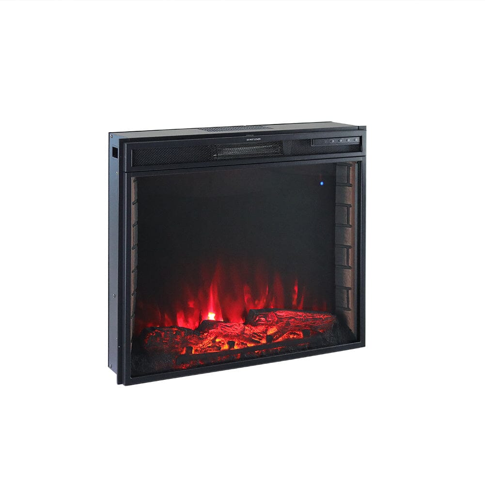 Electric Fireplace: Sleek Recessed Design with Dual Heating Options Living and Home 